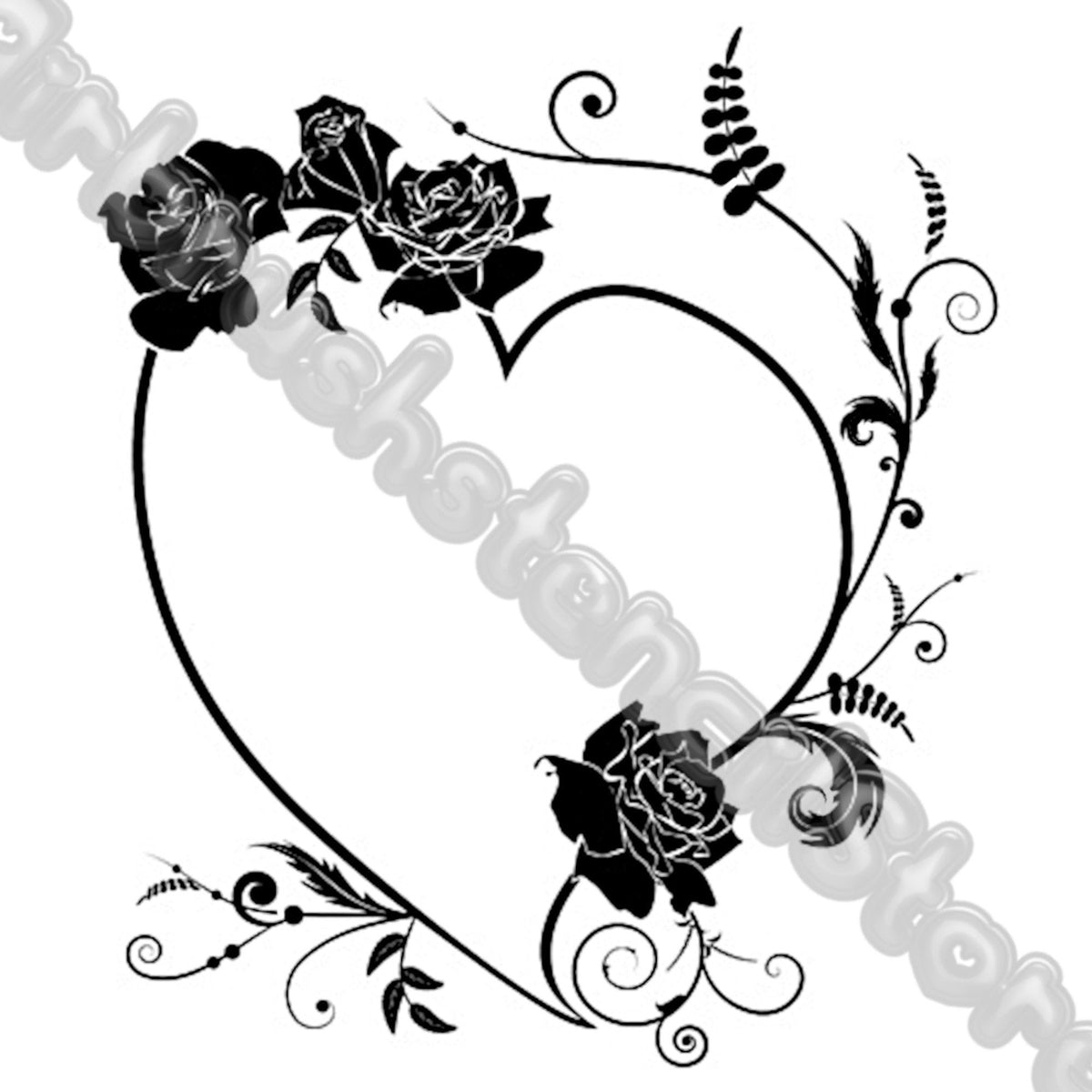 Flowers (A) Airbrush art stencil Mylar ships worldwide. Air Brush