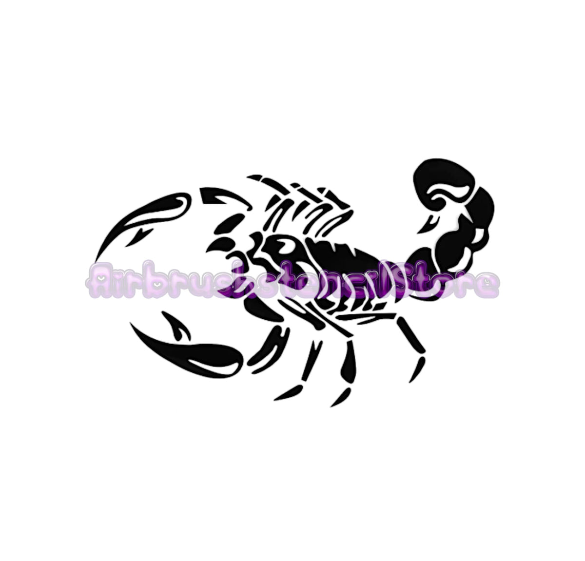 Scorpion Airbrush art stencil available in 2 sizes Mylar ships worldwi