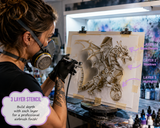 Three layer Steampunk Dragon Airbrush art stencil set Mylar ships worldwide.