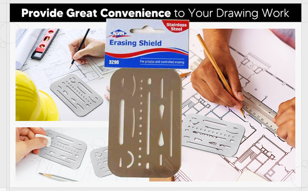 Artists 26 Holes Metal Erasing Shield handy art tool