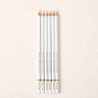 6pcs Macaron White Charcoal Pencils, 4mm Bold Point