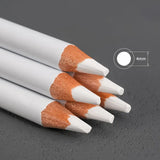 6pcs Macaron White Charcoal Pencils, 4mm Bold Point