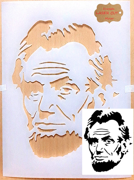 Abraham Lincoln stencil template