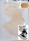 African Girl airbrush stencil 300 micron ships worldwide.