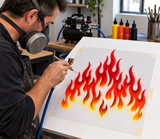 Flames stencil Airbrush art stencil