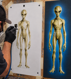 6 Layer Alien Stencil set template