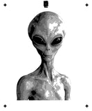 6 Layer Alien Head and Shoulders art airbrush Stencil set template
