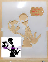 Alien stencil template