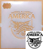 America stencil template