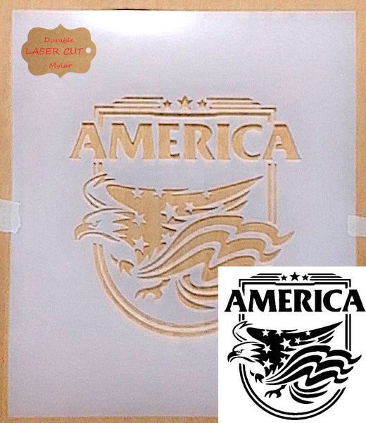 America stencil template