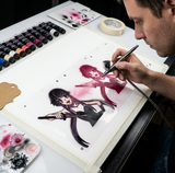 Anime 3 layer Airbrush art stencil Mylar ships worldwide.