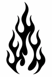 Flames Template stencil Airbrush art stencil Artists flames