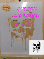 Custom Airbrush art stencil Cut to your design A4 size Mylar ships worldwide.