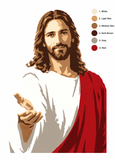 6 Layer Jesus art airbrush Stencil set template