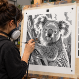 6 Layer Koala art airbrush Stencil set template