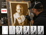 6 Layer Stencil set Zombie template Set