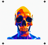 6 Layer Skeleton Bust Stencil set template