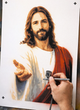 6 Layer Jesus art airbrush Stencil set template