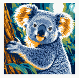 6 Layer Koala art airbrush Stencil set template