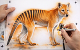 6 Layer Thylacine Tasmanian Tiger Stencil set