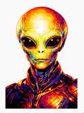 6 Layer Alien Commander Stencil set template
