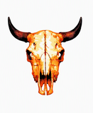 6 Layer Cow Skull Stencil set template