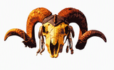 6 Layer Sheep Skull Stencil set template