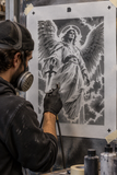 6 Layer Celestial Guardian Angel Stencil set template Ships worldwide Reusable many times durable mylar