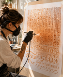 Egyptian Hieroglyphs stencil airbrush stencil Artists Egyptian template Mylar ships worldwide