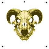 6 Layer Evil Rams Head Stencil set template Ships worldwide Reusable many times durable mylar