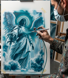6 Layer Celestial Guardian Angel Stencil set template Ships worldwide Reusable many times durable mylar