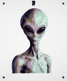 6 Layer Alien Head and Shoulders art airbrush Stencil set template