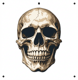 6 Layer Skull art airbrush Stencil set template