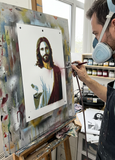 6 Layer Jesus art airbrush Stencil set template