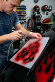 Flames Template stencil Airbrush art stencil Artists flames