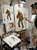 6 Layer Zombie art airbrush Stencil set template