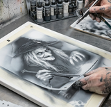 6 Layer Witch at Cauldron Stencil set template Ships worldwide Reusable many times durable mylar