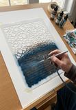 Stonework Airbrush art stencil Mylar ships worldwide.