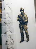 6 Layer Soldier Stencil set template