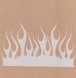 Flames (B) Airbrush art stencil available in 2 sizes Mylar ships worldwide.