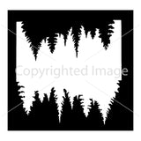 Forest Template Airbrush art stencil available in 3 sizes Mylar ships worldwide.