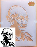 Gandhi Airbrush art stencil available in 3 sizes Mylar