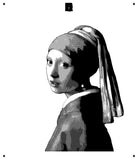 6 Layer Girl with a Pearl Earring Stencil set template Reusable many times durable mylar