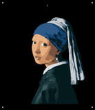 6 Layer Girl with a Pearl Earring Stencil set template Reusable many times durable mylar