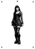 6 Layer Goth Girl Stencil set