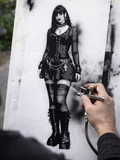 6 Layer Goth Girl Stencil set