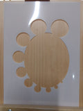 Circles Template Airbrush art stencil available in 2 sizes