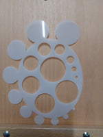 Circles Template Airbrush art stencil available in 2 sizes