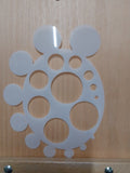 Circles Template Airbrush art stencil available in 2 sizes