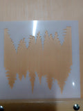 Forest Template Airbrush art stencil available in 3 sizes Mylar ships worldwide.